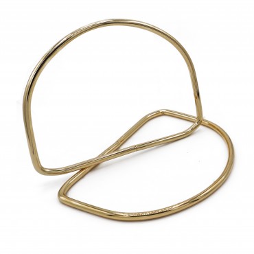 Manici in metallo ad arco per borse e pochette Oro