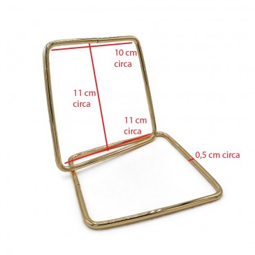 Manico Metallo Trapezio Oro