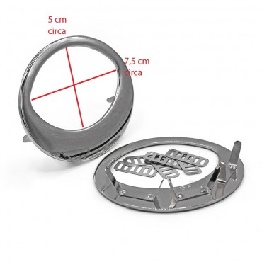 Manici Metallo Ovale con alette Argento