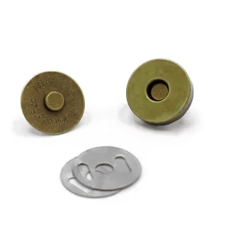Botón magnético Basic cierre para bolsas con aletas 18mm Bronzo