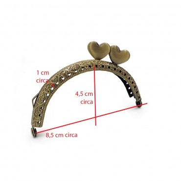Clic clac Heart Side Bronzo