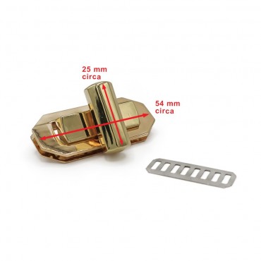 Chiusura a Girello Ottagono 54x25 Oro