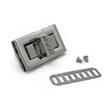 Chiusura a girello Clean 40x22mm per borse Argento