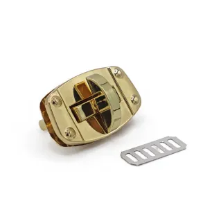 Grid Swivel Closure 47x27mm for Bags Oro