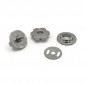 Botón magnético Flor Plata mm 20 | Tessiland