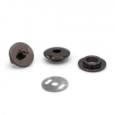 Bottone magnetico Disco chiusura per borse con alette Canna di fucile