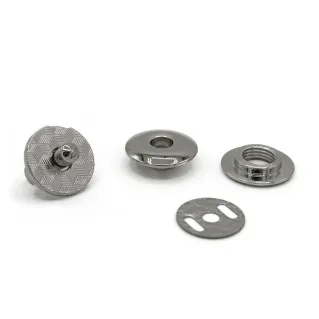 Bouton magnétique Disque de fermeture pour sacs avec ailettes Argento