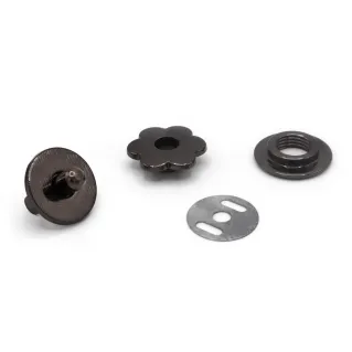 Botón magnético Flor cierre para bolsos con alas 20mm Canna di fucile
