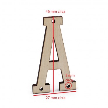Lettera in legno Collage A