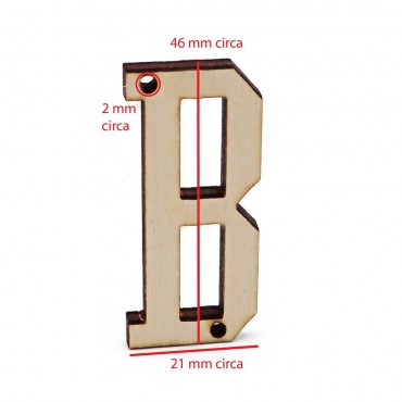 Lettera in legno Collage B
