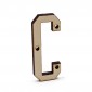 Lettera in legno Collage C