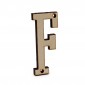 Lettera in legno Collage F