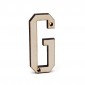 Lettera in legno Collage G