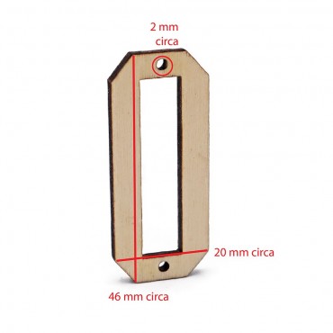 Lettera in legno Collage O