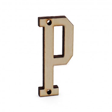 Lettera in legno Collage P