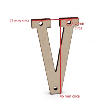 Lettera in legno Collage V