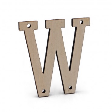 Lettera in legno Collage W