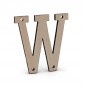 Lettera in legno Collage W