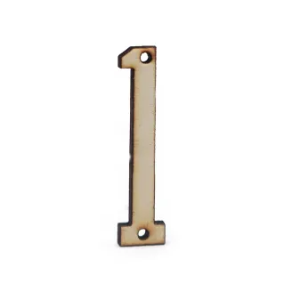 Numéro en Bois à Coudre 45 mm | Tessiland