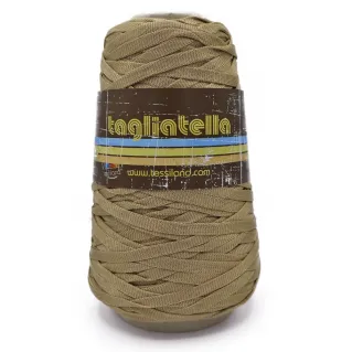 Ruban Tagliatella tubulaire pour sacs et décoration 200g Beige