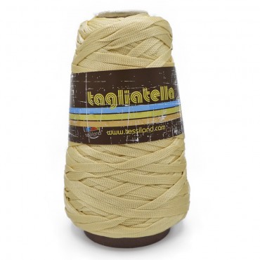 Tagliatella fettuccia tubolare per borse e arredo 200g Crema