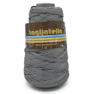 Ruban Tagliatella tubulaire pour sacs et décoration 200g Grigio