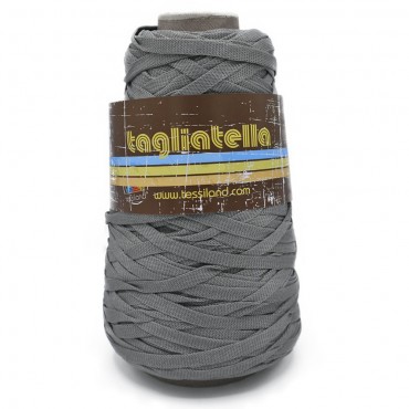 Tagliatella fettuccia tubolare per borse e arredo 200g Grigio