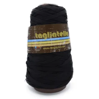 Ruban Tagliatella tubulaire pour sacs et décoration 200g Nero