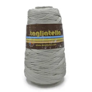 Ruban Tagliatella tubulaire pour sacs et décoration 200g Silver