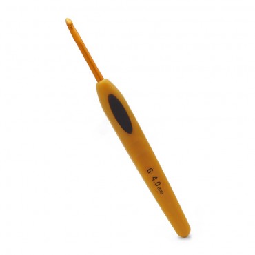 Uncinetto ergonomico Soft Touch Clover con impugnatura piatta 