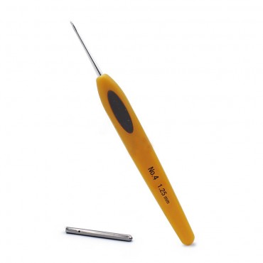 Uncinetto ergonomico Soft Touch Clover con impugnatura piatta 