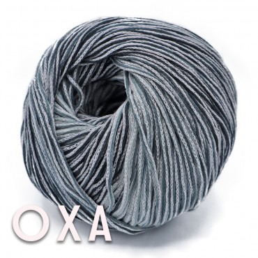 Fettuccia in gomitolo per Crochet e Knitting Oxa Grigio Grammi 100