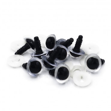 Occhi fissi cristallo Cristal per amigurumi mm14-Bustina 10 pezzi