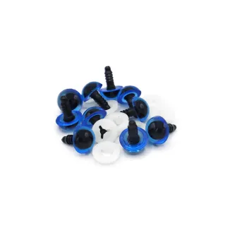 Yeux fixes pour amigurumi avec rondelle de sécurité 10 pièces Celeste