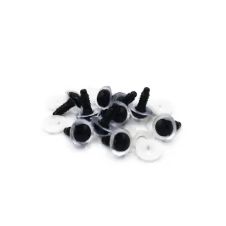 Fixed Eyes for Amigurumi with Safety Washer 10pcs Cristal