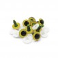 Occhi fissi cristallo Giallo per amigurumi mm10 - Bustina 10 pezzi