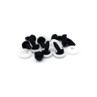 Black Eyes for Amigurumi with Washer | Tessiland