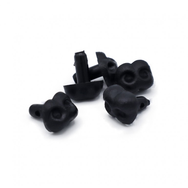 Nasino buccerellato tartufo Nero per amigurumi Bustina pz.5