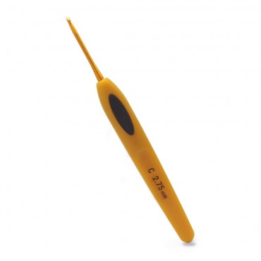 Uncinetto ergonomico Soft Touch Clover con impugnatura piatta 