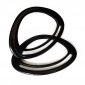 Miami Black Resin Handles for Bags | Tessiland