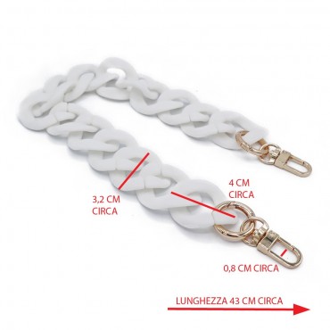 Manico Resina Roma Bianco