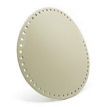 Base para bolso redonda de 23 cm para bolsos de ganchillo en ecopiel Crema | Tessiland