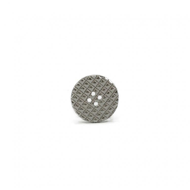 Silver Pyramid Button 20mm | Tessiland