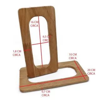 Asas Square de madera 20x10 para bolsas | Tessiland