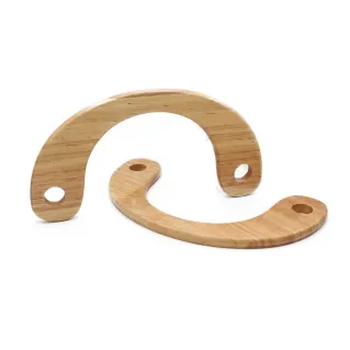 Asas Luna de madera 18x9 para bolsos | Tessiland