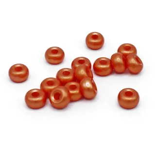 Perles 9x5mm en résine soyeuse pour colliers, bracelets et applications Arancio