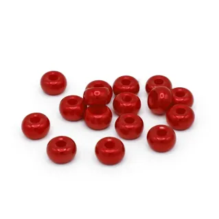 Perlas de 9x5mm en resina silk para collares, pulseras y aplicaciones Corallo
