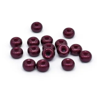 Perles 9x5mm en résine soyeuse pour colliers, bracelets et applications Melanzana