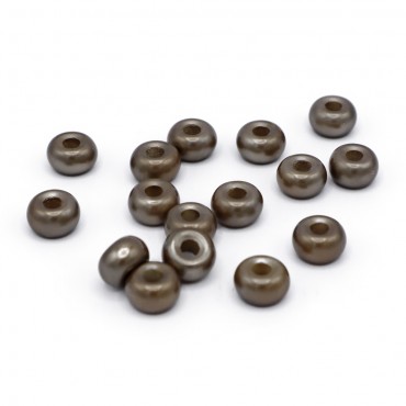 Perline Silk Tortora mm9x5 foro mm3