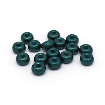Perline Silk Petrolio mm9x5 foro mm3